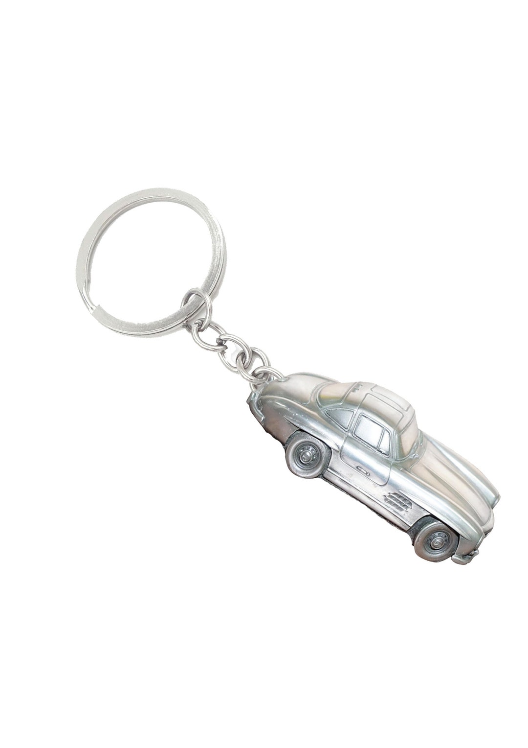 Classic Sport Car 300 SL gullwing Ref157 Car Keyring or Pin Badge