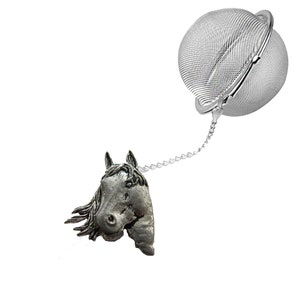 Different horses  2inch Tea Ball Mesh Infuser Stainless Steel Sphere Strainer Horseshoe horse Showjumper showpony rodeo Shetland Pony