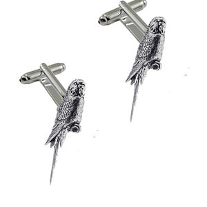 Silver Toned Sparrow Bird Cufflinks - Etsy Sweden