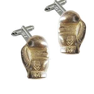 Boxing Glove  made from fine English pewter cuff link or tie slide or the set or stick pin codeFT24