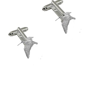 Holzhahn aus feinen englischen Zinn Manschette Link oder Krawatte Dia oder das Set oder Stick Pin Code B10 Vogel Vögel