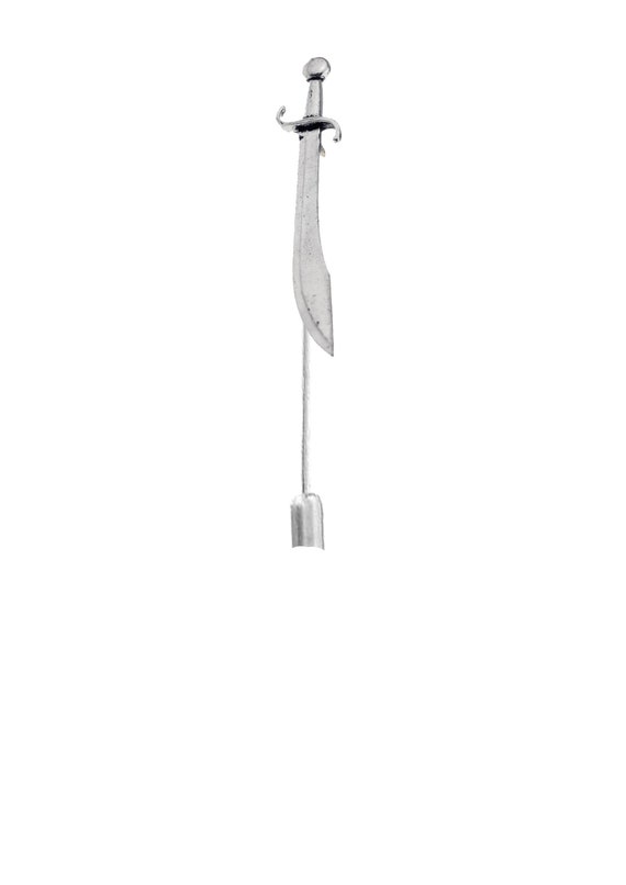 Épingle à Kilt Et Foulard - Emblème Alien PT209 Argent - 7,5 Cm