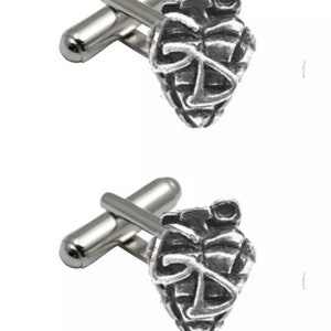 Rare Green Day: Grenade  Pewter on Cufflinks cufflink Jewellery Suit wedding d36