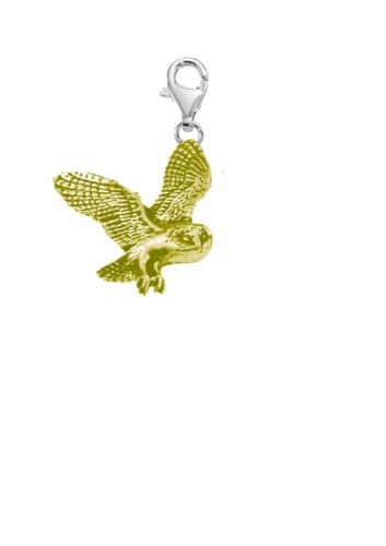 B19 Barn Owl  GOLD or Pewter charm fitted to a 925 sterling lobster clasp hoop Bracelet or necklace 