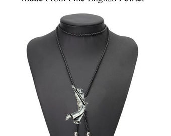 Pewter Golf golfer  Necklace Western Cowboy Necktie Bola Bolo Tie code s1 unisex line dancing cowboy Wild West