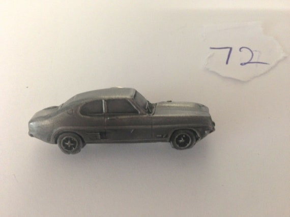 British classic car Capri Mk1 ref72 car keyring or pin badge