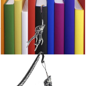 Roe Deer Antlers refa12 made of fine English Pewter on a split ring keyring or a Pattern bookmark on attached to cord