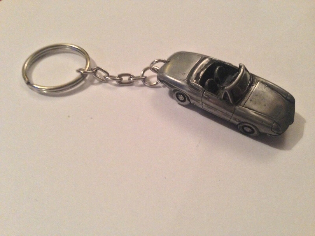 Classic Italian Sports Car Romeo Spider Round Tail Ref1 Car Keyring or
