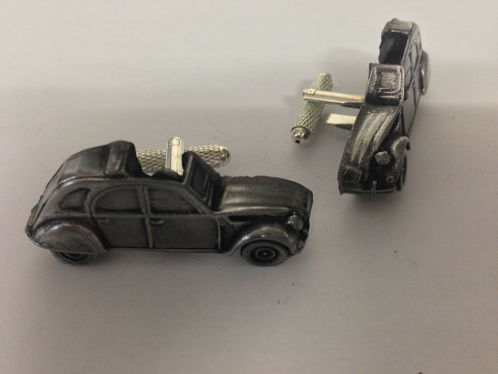 Boutons De Manchette 4x4 Defender Effet Étain - Voiture Classique - Fait Main UK