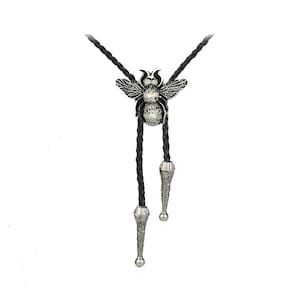 Bee  Necklace Western Cowboy Necktie Bola Bolo Tie coder235 unisex line dancing cowboy Wild West
