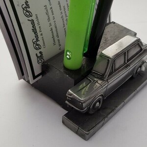 Hill man Pewter Effect Auto Visitenkarten & STIFT Stiftehalter NEU Handmade In Sheffield