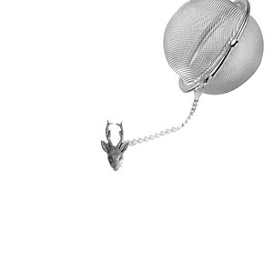 Different Roe Deer 2inch Tea Ball Mesh Infuser Stainless Steel Sphere Strainer Fallow White Tailed Antlers Moose Antler  Red Stag