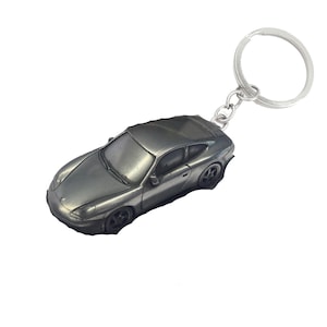 classic German sports car 911 (Type 996)  ref195 car keyring  or pin badge classic car
