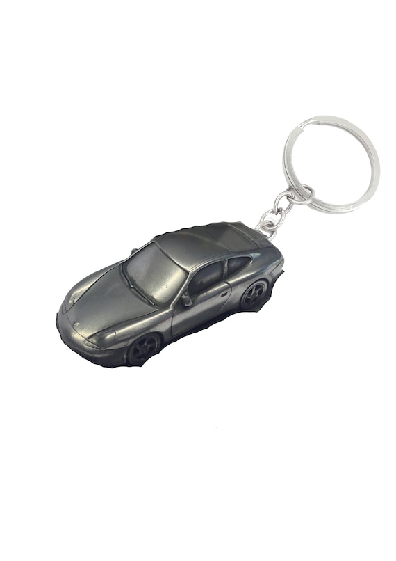 AUTHENTIC PORSCHE KEYCHAIN IN CLASSIC BLACK KEY RING