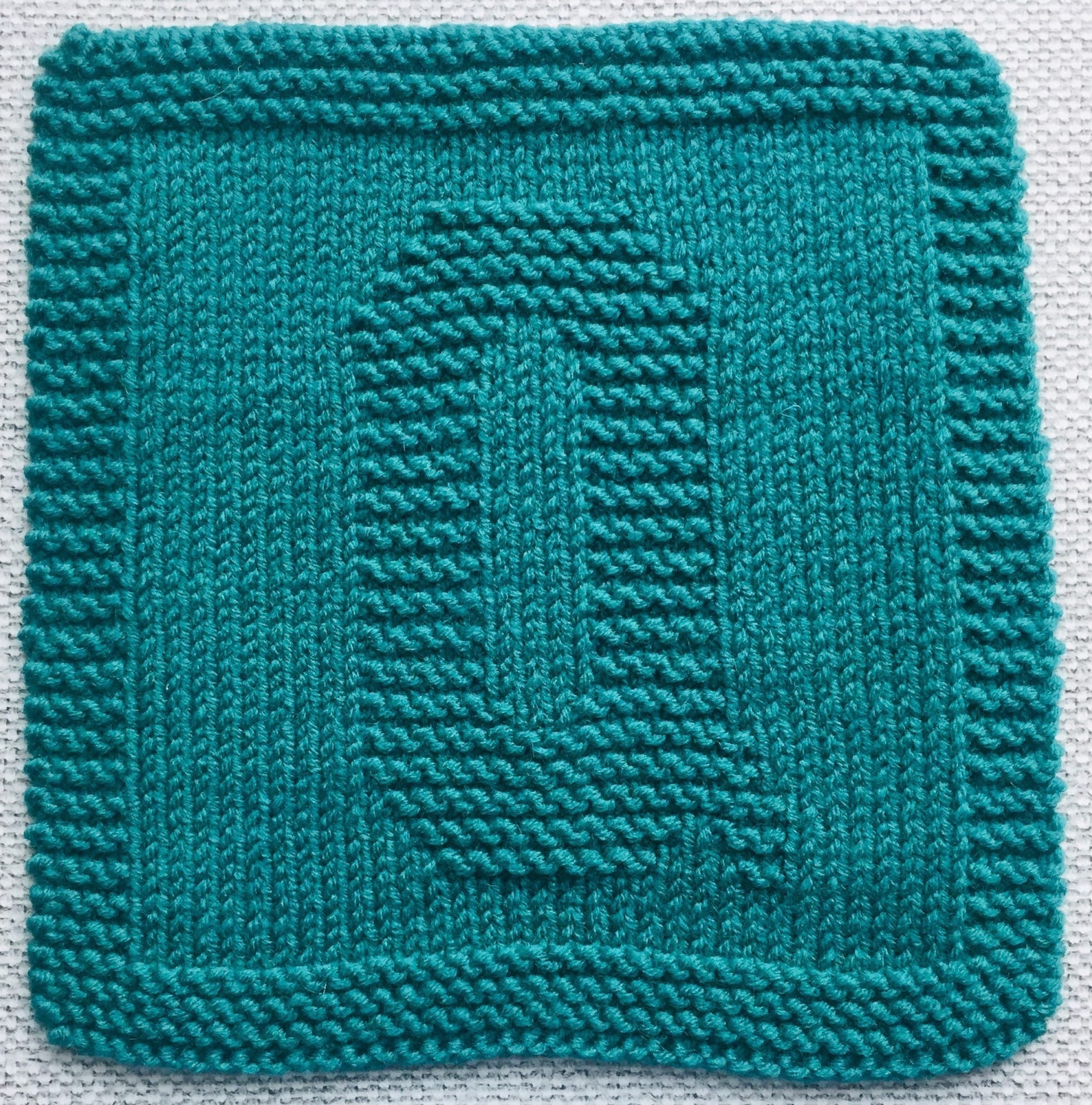 Knitting pattern letters of the alphabet Knit dishcloth Etsy