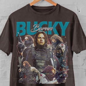 Vintage BUCKY BARNES T Shirt, Bucky Barnes Vintage Shirt, Bucky Barnes Retro 90er Jahre Tshirt, Bucky Barnes T-Shirt, der Wintersoldat