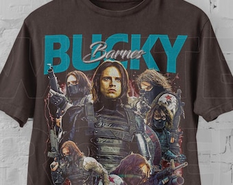 Vintage Bucky Barnes T-Shirt: Retro 90s Winter Soldier Tee