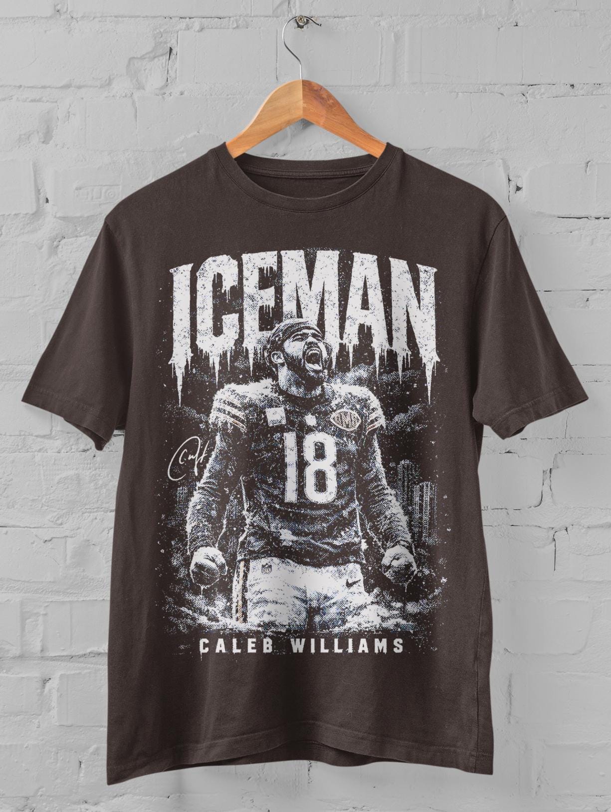 Caleb Williams ICEMAN T-shirt, Game Day Football Graphic Tee - Etsy