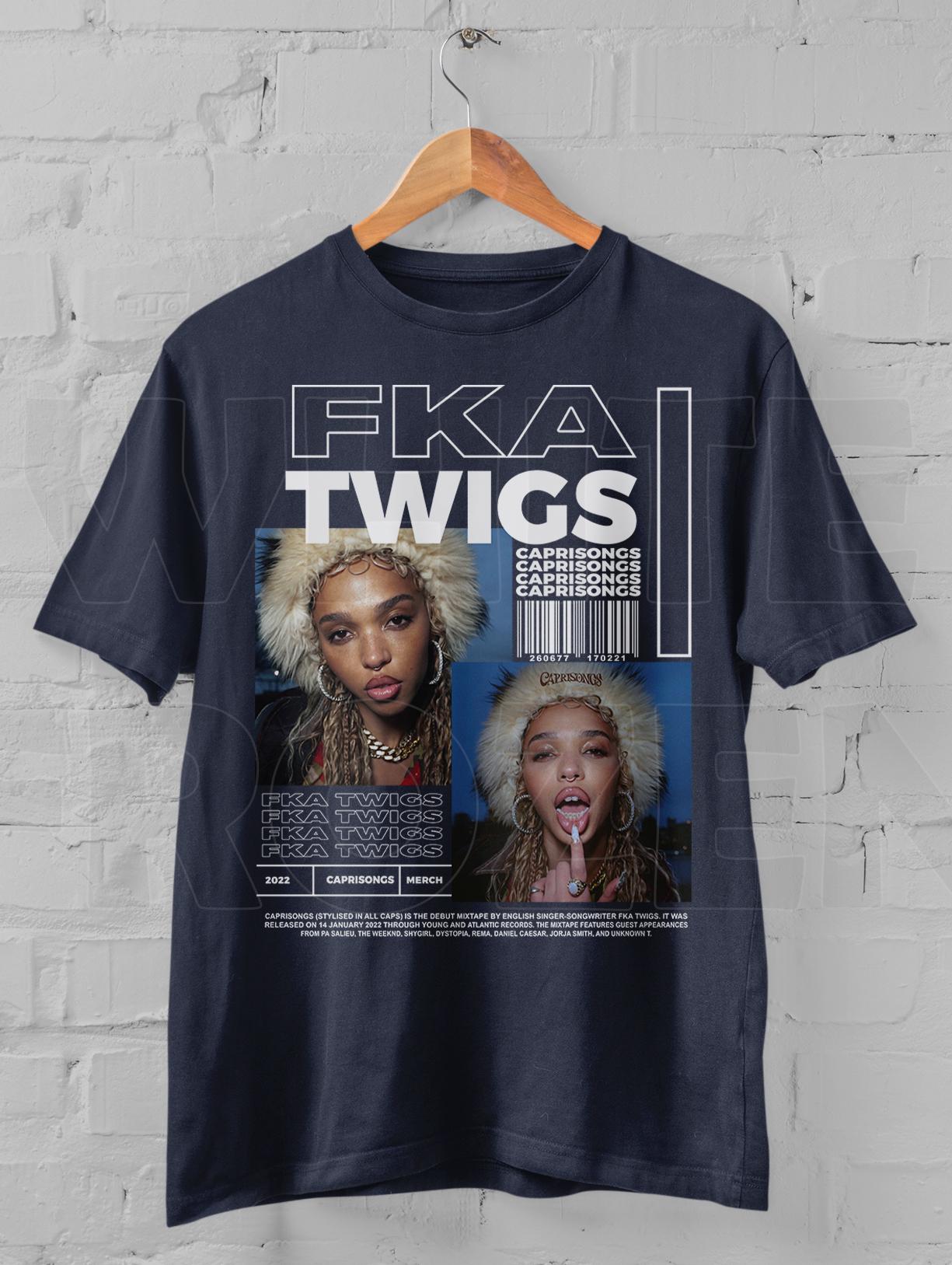 FKA twigs : CAPRISONGS Tシャツ T-shirt FKA Twigs CAPRISONGS Collage Vintage 90s Y2K Style