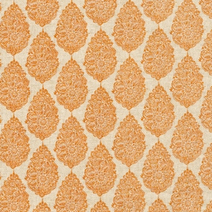Jersey Ridgeland Orange Throw Pillow Cover, Medallion, Orange Pillow Cover with Hidden Zipper