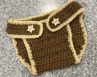 Diaper cover pattern - cowboy style - crochet