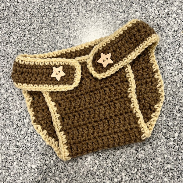 Diaper cover pattern - cowboy style - crochet