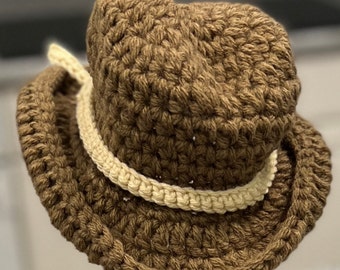 Baby Cowboy hat pattern - crochet