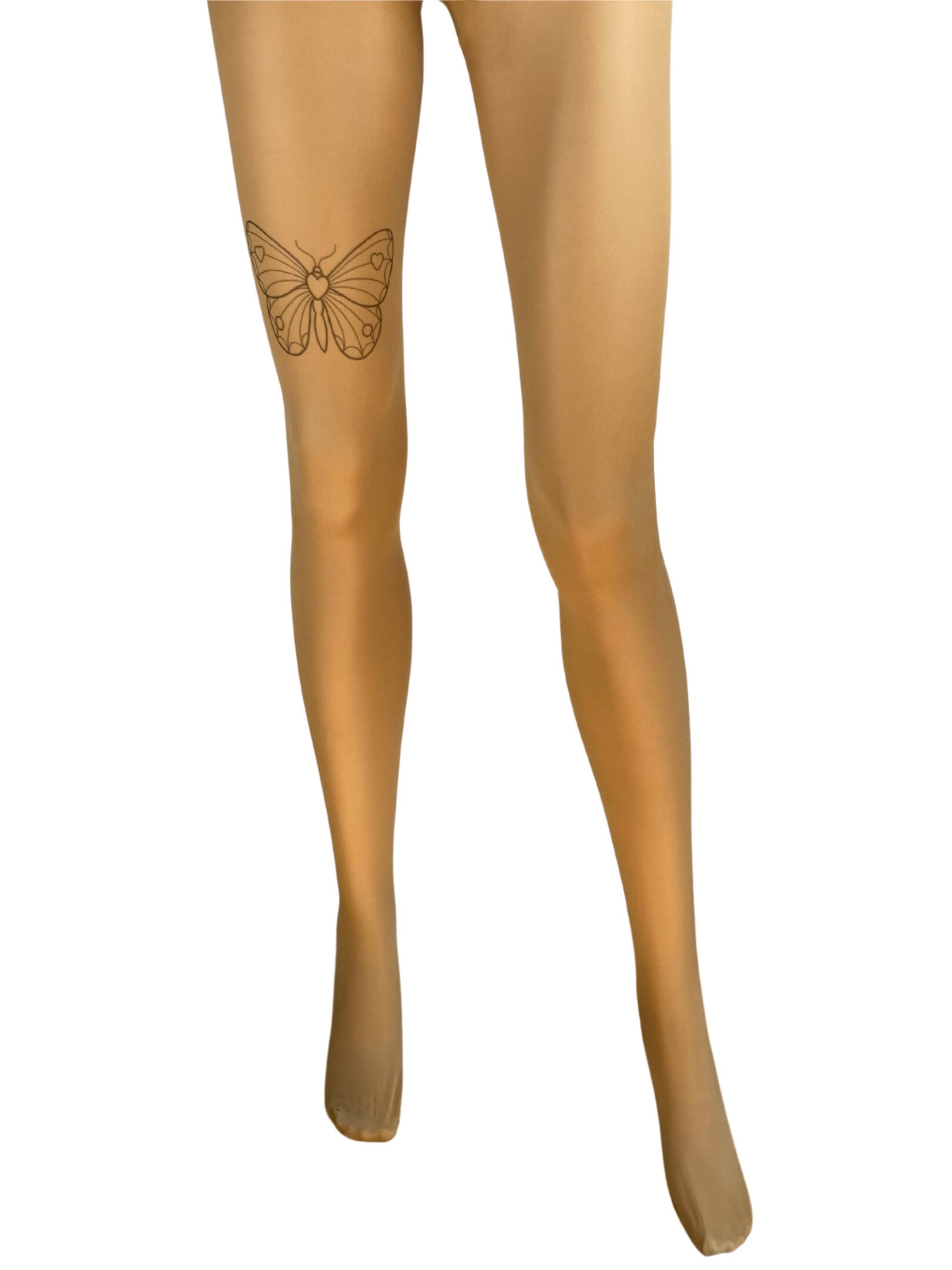Tattoo Tights Butterfly / Patterned Tights: Funky, Fashionable