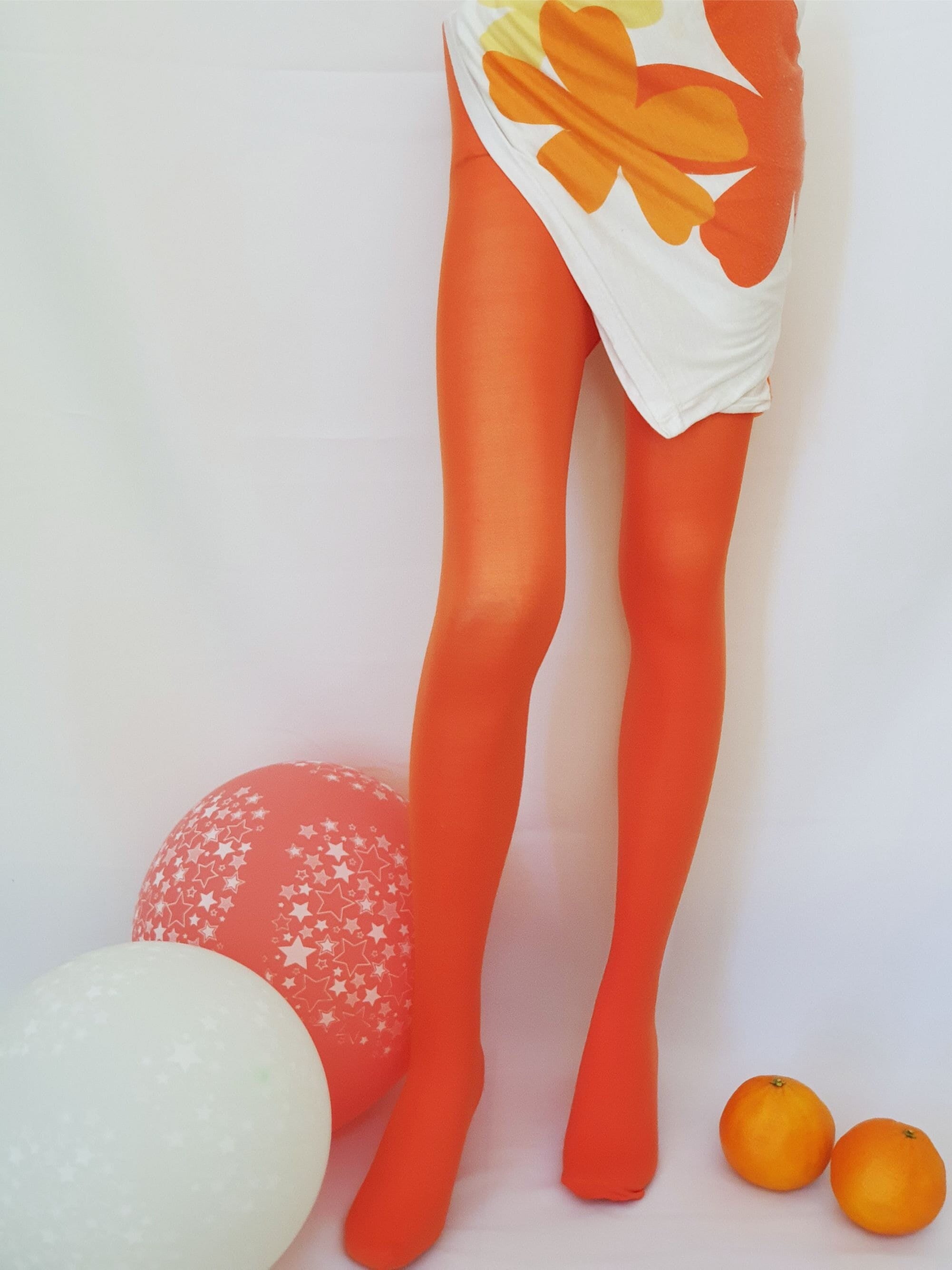 orange tights