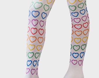 Girls's Patterned Tights, Kids Pantyhose With Fun Colors, Fashion