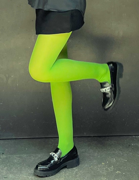 Collant vert bas nylon vert femme lingerie de fête collant - Etsy France