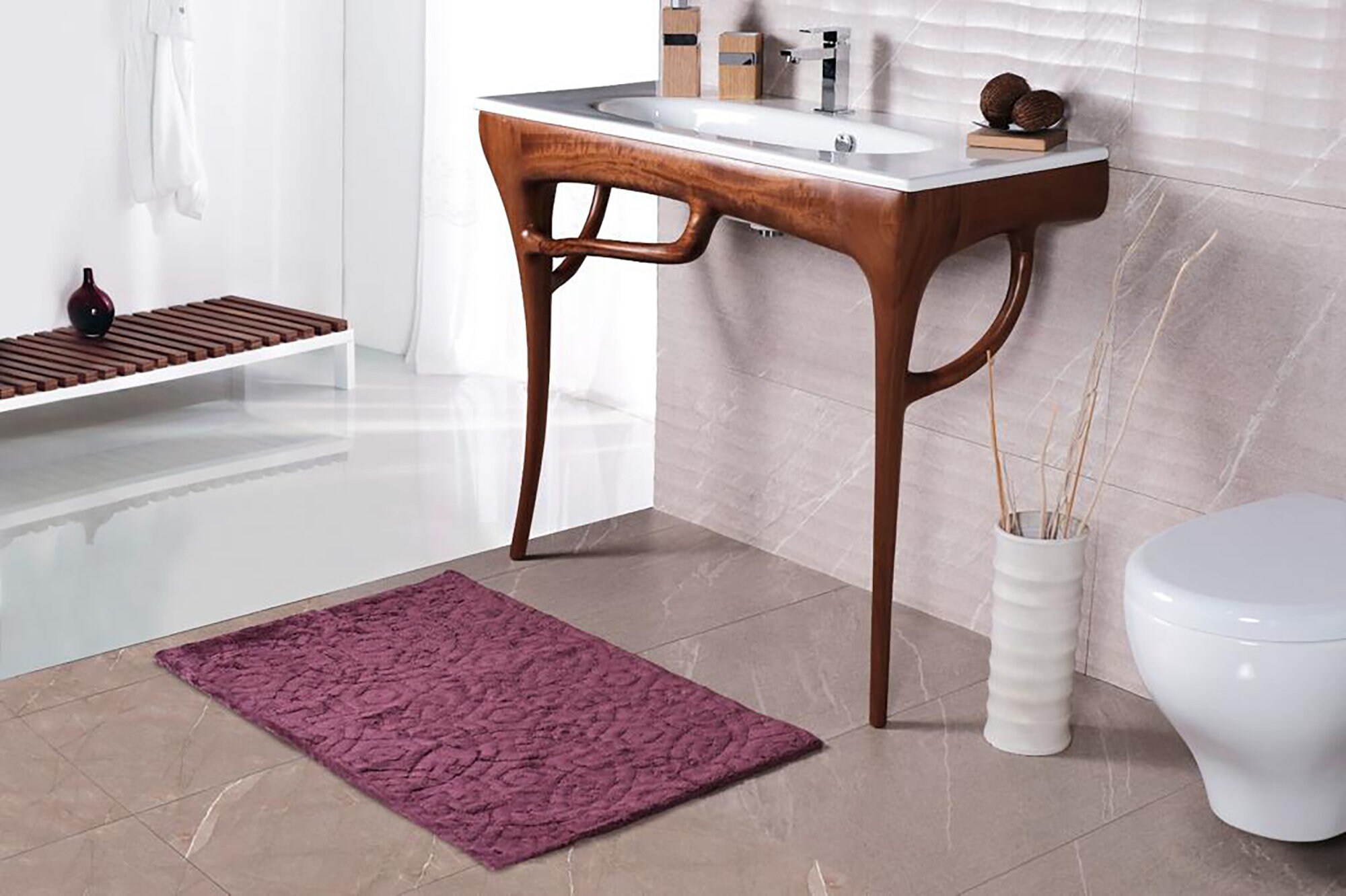 Shique Bathroom Mat 100 Turkish Cotton 24x38 Etsy