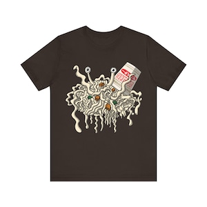 Flying Ramen monster Unisex Jersey Short Sleeve Tee