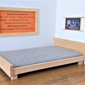Wooden Barbie Bed Etsy
