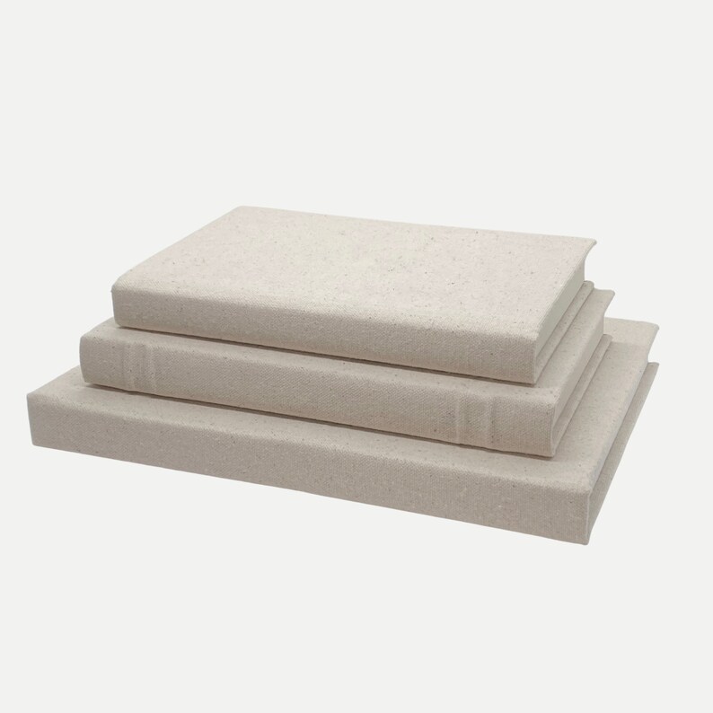 Decorative Linen Books Bookshelf Collection Library Decor Etsy