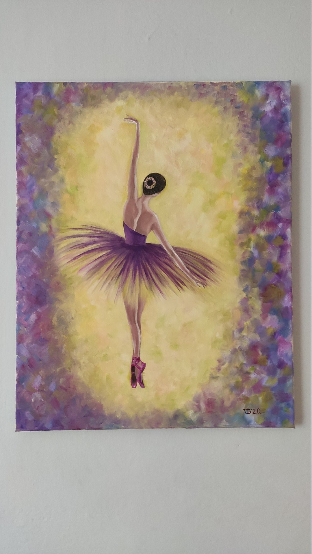 Original Oil Painting Ballerina Ballet Art Painting for a - Etsy