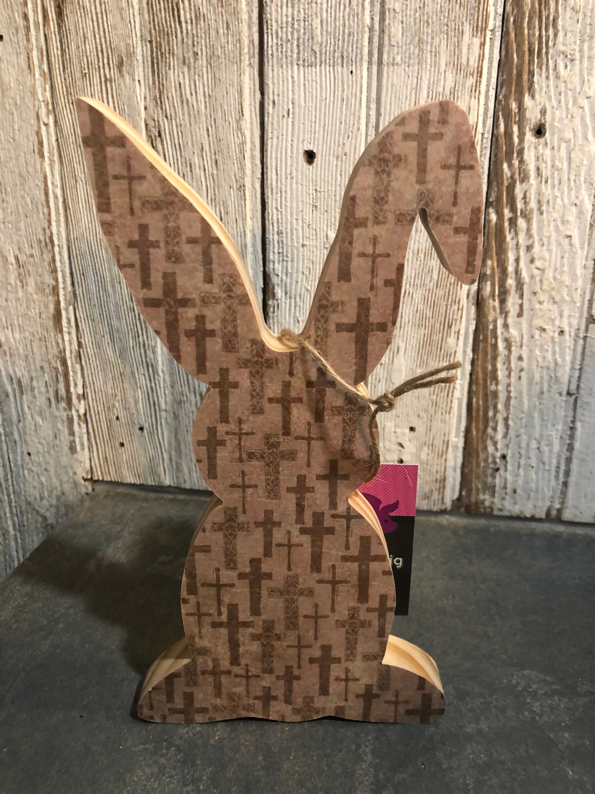 Wooden Bunny Rabbit Easter 10 Tall Nursery Home Decor Rustic Etsy