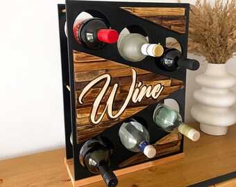 Estante para vinos Soporte para vinos Soporte para vinos Soporte para botellas de vino Estante para vinos personalizado