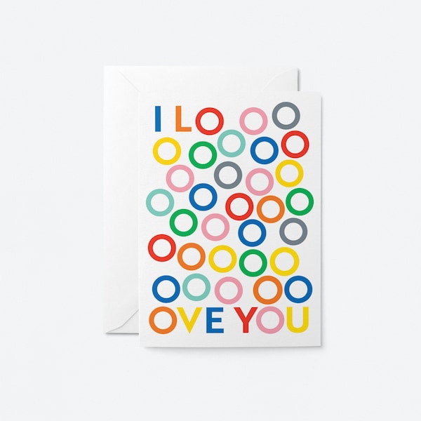 I love you - Love & anniversary card