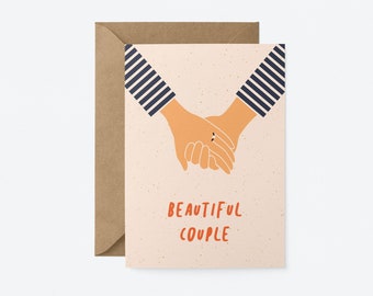 Beautiful Couple - Engagement & Wedding card