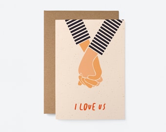 I love us - Greeting card