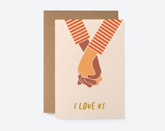 I love us - Greeting card