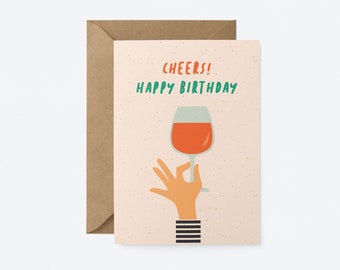 Cheers! Happy Birthday - Greeting card in the UK