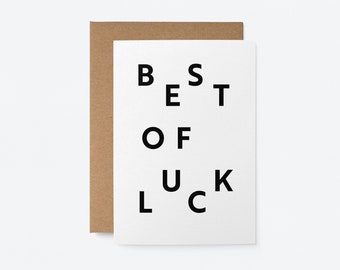 Best of Luck - Greeting card