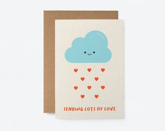 Sending lots of love - Greeting card