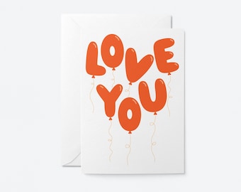 I love you - Love & anniversary card