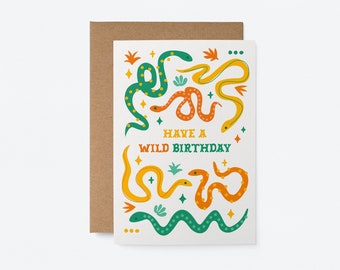 Have a wild birthday - Geburtstags-Grußkarte