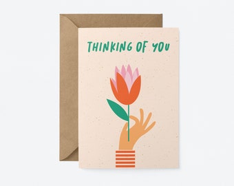 Thinking of you - Sympathy & Friendship card