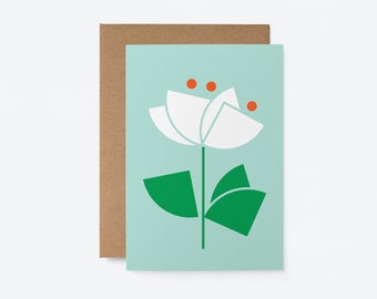 Flower No 8 - Greeting card