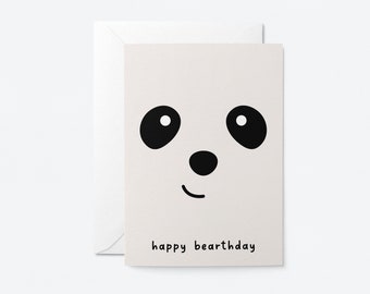 Happy bearthday  - Panda Birthday card